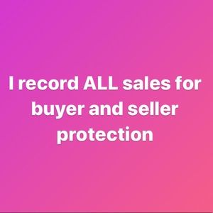 For buyer and seller protection...